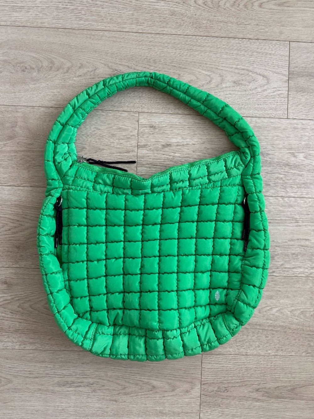 Free People Quilted Shoulder Bag  - Kelly Green